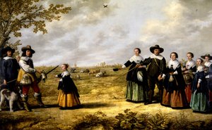 風景の中の家族の肖像 作： Albert Cuyp